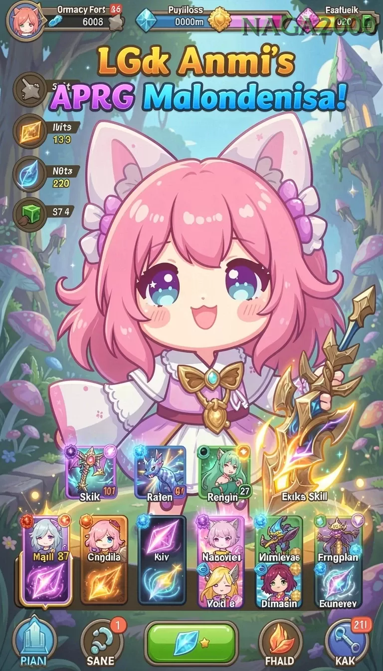Cuplikan layar V87 — menu navigasi