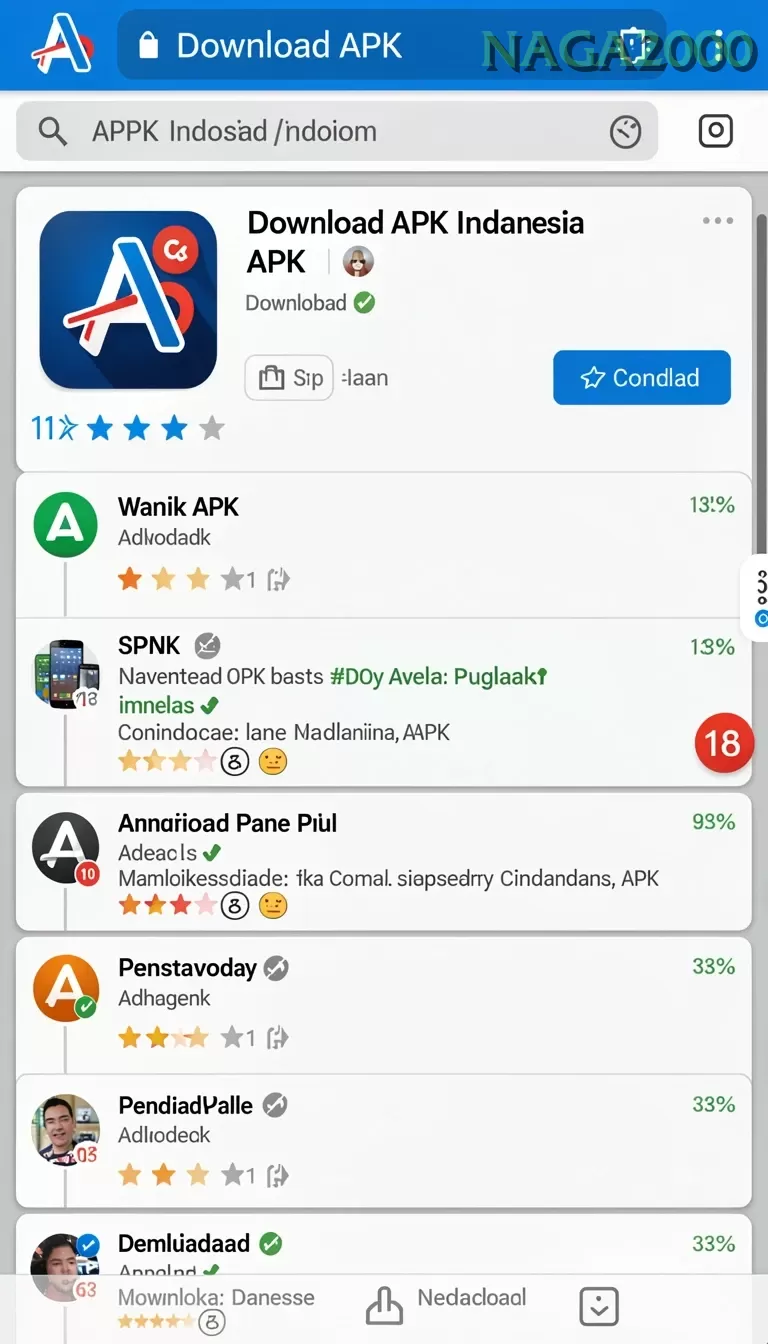 Cuplikan layar BOS5000 — menu navigasi