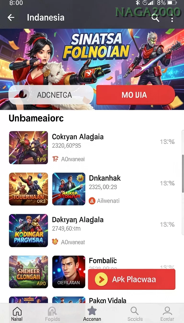 Cuplikan layar BOS5000 — halaman utama