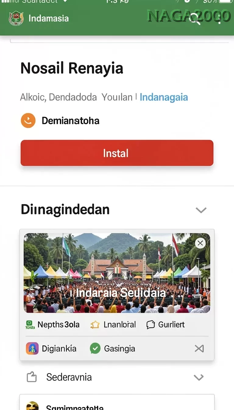 Cuplikan layar JKTGAME — menu navigasi